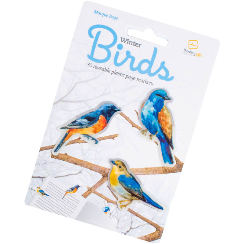 Stikki Marks Winter Birds - Lesezeichen