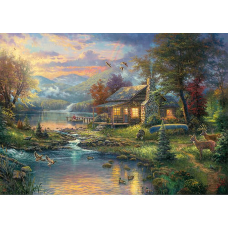 Schmidt Spiele Puzzle Thomas Kinkade Im Naturparadies 1000 Teile