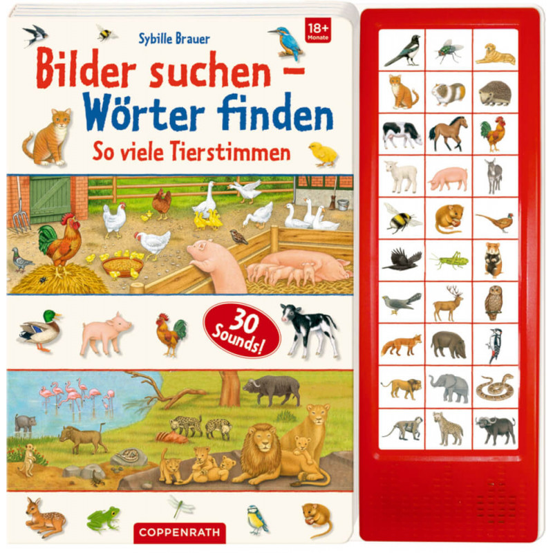 Bilder suchen-Wörter finden: So viele Tierstimmen (Soundbuch)