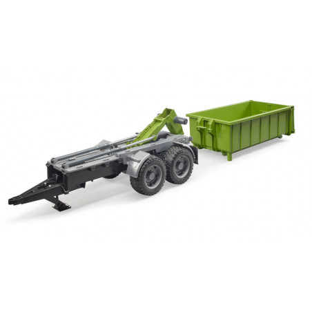Bruder 03181 Hakenlift-Anhänger für Traktoren