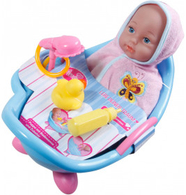 Amia Puppenbadewanne mit Funktion, inklusive Puppe
