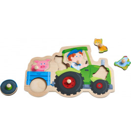 Greifpuzzle Lustige Traktorfahrt