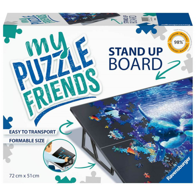 Puzzle-Board-Box my Puzzle Friends Stand Up Board mit teilweise gelegtem Puzzle auf dem Board.