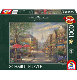 Schmidt Spiele Puzzle Thomas Kinkade, Café in München, 1000 Teile