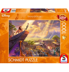 Schmidt Spiele Puzzle Thomas Kinkade, Disney, Der König der Löwen, 1000 Teile
