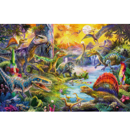 Puzzle. Dinosaurier, (inclus. Dino)60 Teile