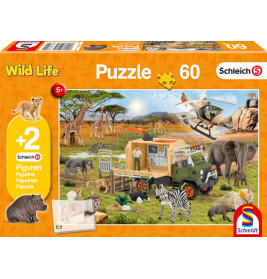 Puzzle Abenteuerliche Tierrettung, 60 Teile