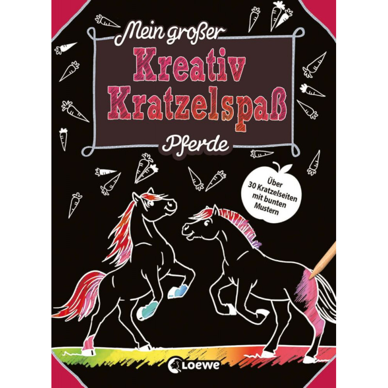 Mein großer Kreativ-Kratzelspaß: Pferde