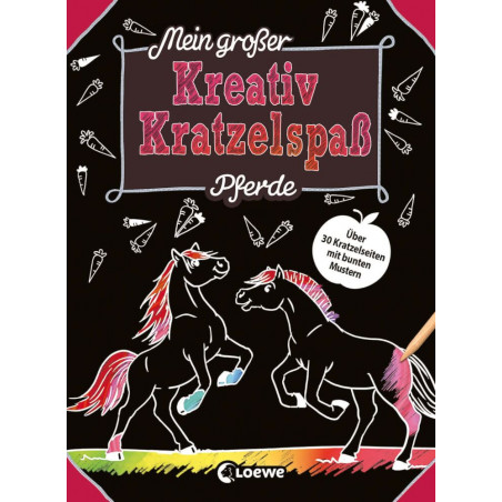 Mein großer Kreativ-Kratzelspaß: Pferde