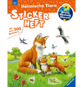 Ravensburger 32983 WWW Stickerheft: Heimische Tiere