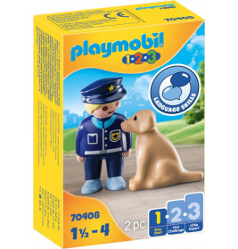 Polizist mit Hund