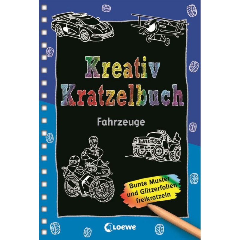 Loewe Kreativ-Kratzelbuch: Fahrzeuge