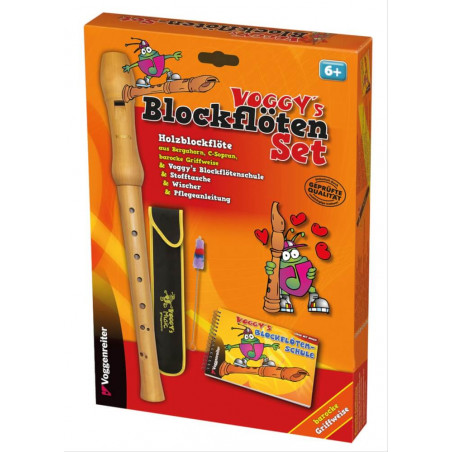Voggenreiter Voggy's Blockflöten-Set mit barockem Griff