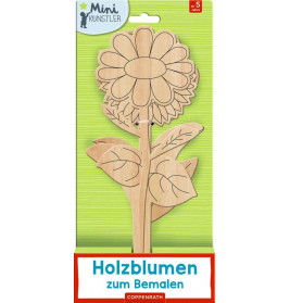 Holzblumen zum Bemalen (Mini-Künstler)