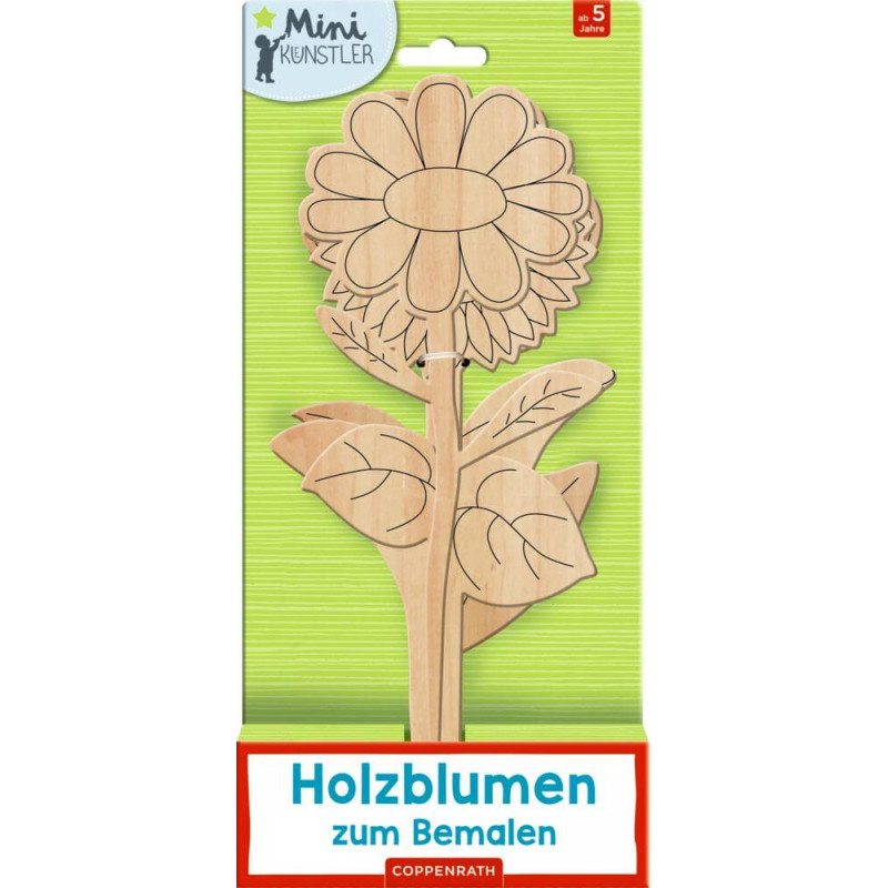 Holzblumen zum Bemalen (Mini-Künstler) Holzblumen zum Bemalen (Mini-Künstler)