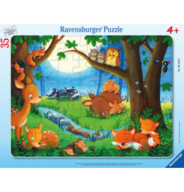 Ravensburger 05146 Puzzle Wenn kleine Tiere schlafen gehen