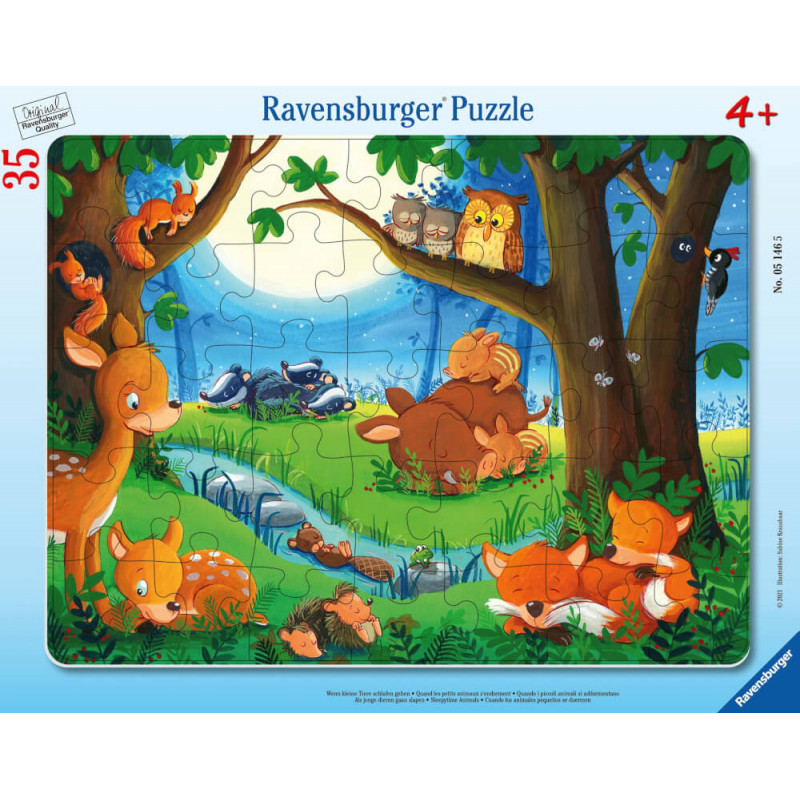 Ravensburger 05146 Puzzle Wenn kleine Tiere schlafen gehen Ravensburger 05146 Puzzle Wenn kleine Tiere schlafen gehen