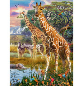Ravensburger 12943 Puzzle Bunte Savanne 150 Teile