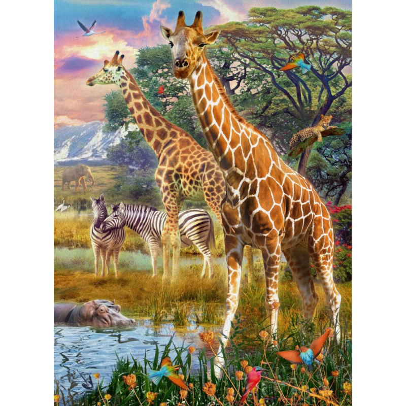 Ravensburger 12943 Puzzle Bunte Savanne 150 Teile