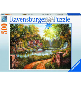 Ravensburger 16582 Puzzle Cottage am Fluß 500 Teile