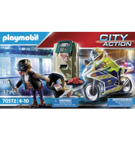 Playmobil 70572 Polizei-Motorrad: Verfolgung des Geldräubers