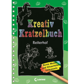 Kreativ-Kratzelbuch Reiterhof