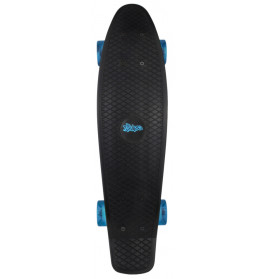 NoRules Skateboard ABEC 5 Fun schwarz - transparent blau