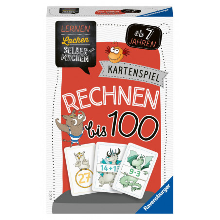 Ravensburger 80660 Lernen Lachen Selbermachen: Kartenspiel Rechnen bis 100