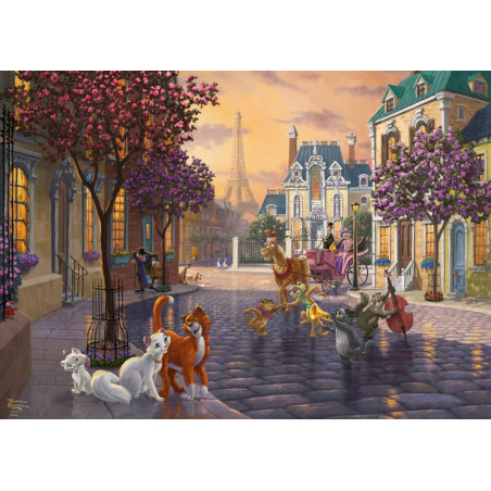 Schmidt Spiele 59690 Puzzle 1000T Disney, The Aristocats