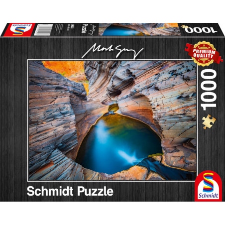 Schmidt Spiele 59922 Puzzle 1000 M.Gray Indigo