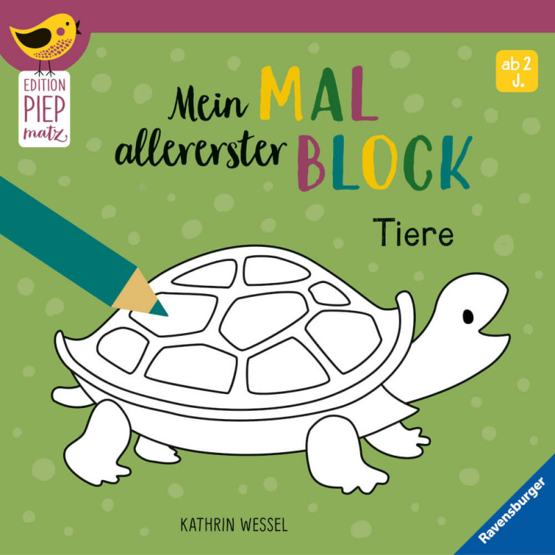 Ravensburger 41736 Ed. Piepmatz: Malblock Tiere