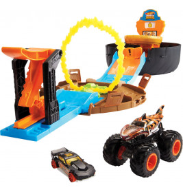 Mattel GVK48 Hot Wheels Monster Trucks Stunt Tire Spielset