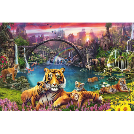 Ravensburger 16719 Puzzle Tiger in paradiesischer Lagune  3000 Teile