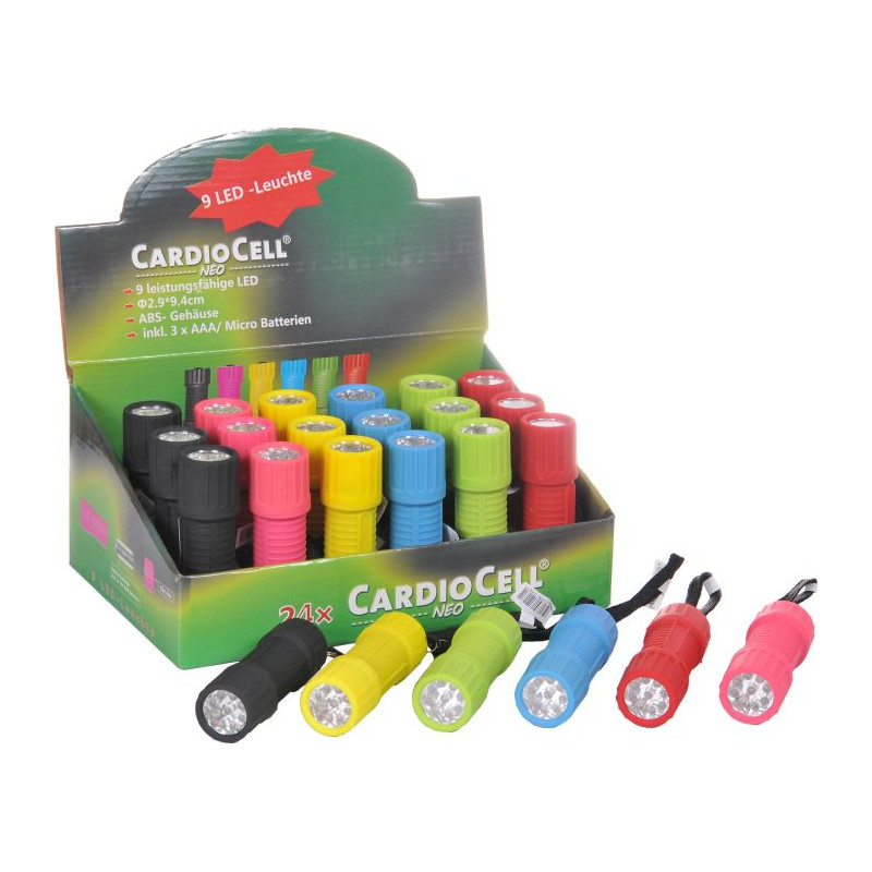 CardioCell "NEO" LED-Taschenlampe sortiert