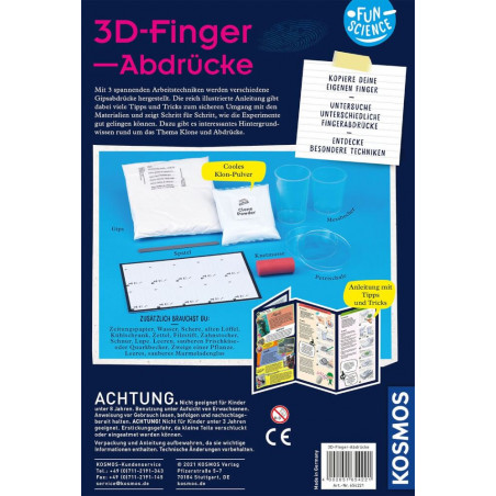 Kosmos Fun Science 3D-Fingerabdrücke