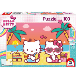 Schmidt Spiele 56409 Hello Kitty Badespaß mit Kitty, 100 Teile
