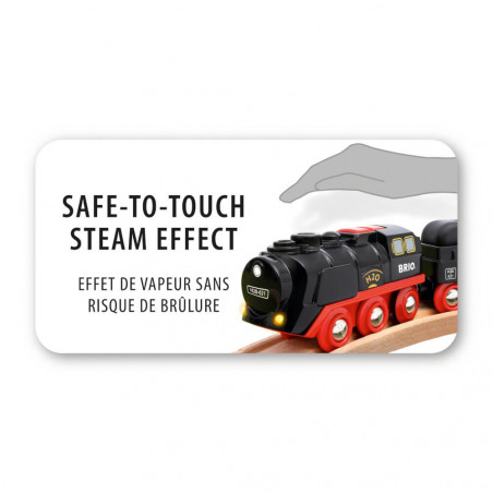 BRIO 63388400 Batterie-Dampflok mit Wassertank