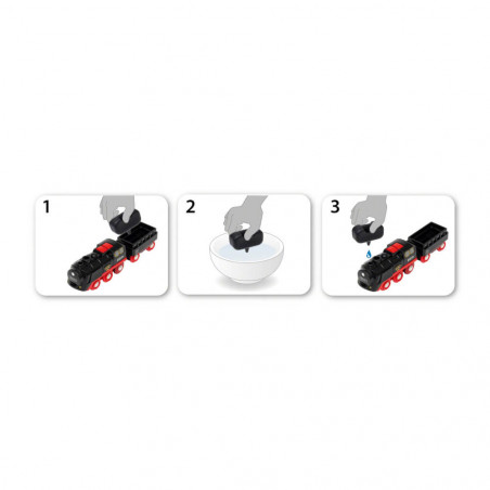 BRIO 63388400 Batterie-Dampflok mit Wassertank