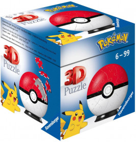 Ravensburger 11256 Puzzleball Pokémon Pokéballs - Pokéball Classic 54 Teile