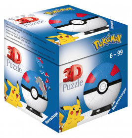 Ravensburger 11265 Puzzle Pokémon Pokéballs - Superball 54 Teile