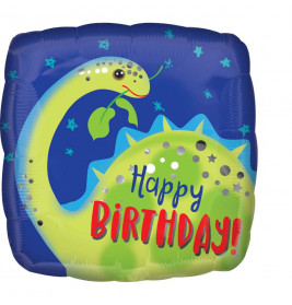 Standard Brontosaurus Happy Birthday, incl. Helium