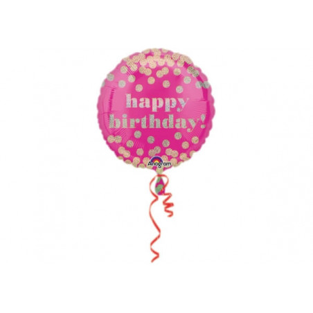 Fol.-Bal. Standard Happy Birthday, incl. Helium