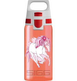 SIGG VIVA ONE Horse Cluba 0.5 L, BPA frei, Auslaufsicher, Co tauglich