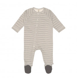 Pyjama with feet GOTS striped 50/56
