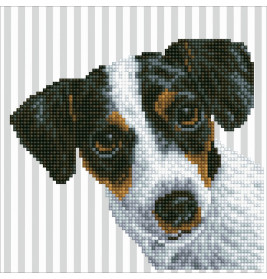 DIAMOND DOTZ Hund 23x23 cm