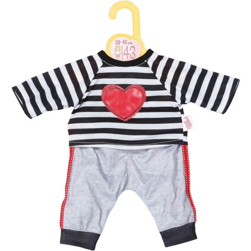 Dolly Moda Sport-Outfit gestreift 43cm