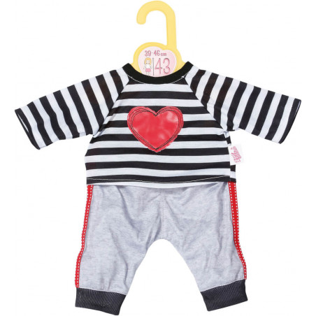 Dolly Moda Sport-Outfit gestreift 43cm