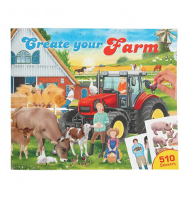 Create your Farm - Malbuch mit Stickern