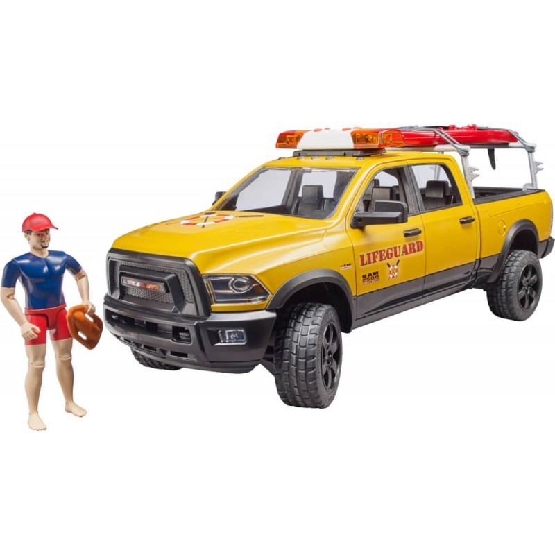 Bruder 02506 RAM 2500 Power Wagon LifeGuard mit Figur