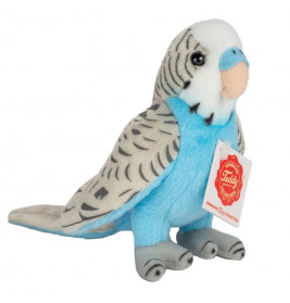 Teddy Hermann Wellensittich, blau, 13 cm